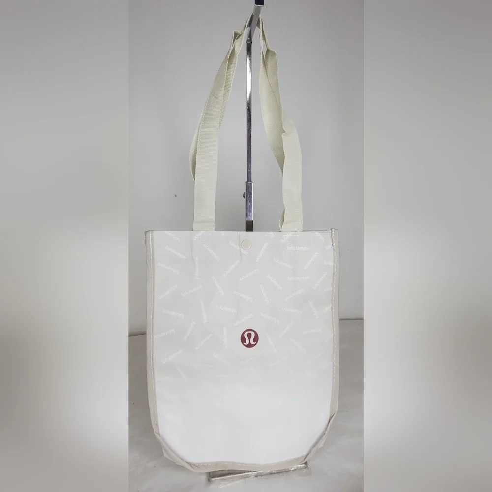 lululemon athletica Reusable Shopping Tote Bag Red Or White